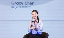 Bitget Managing Director Gracy Chen at Foresight 2023. Source: Bitget/Twitter