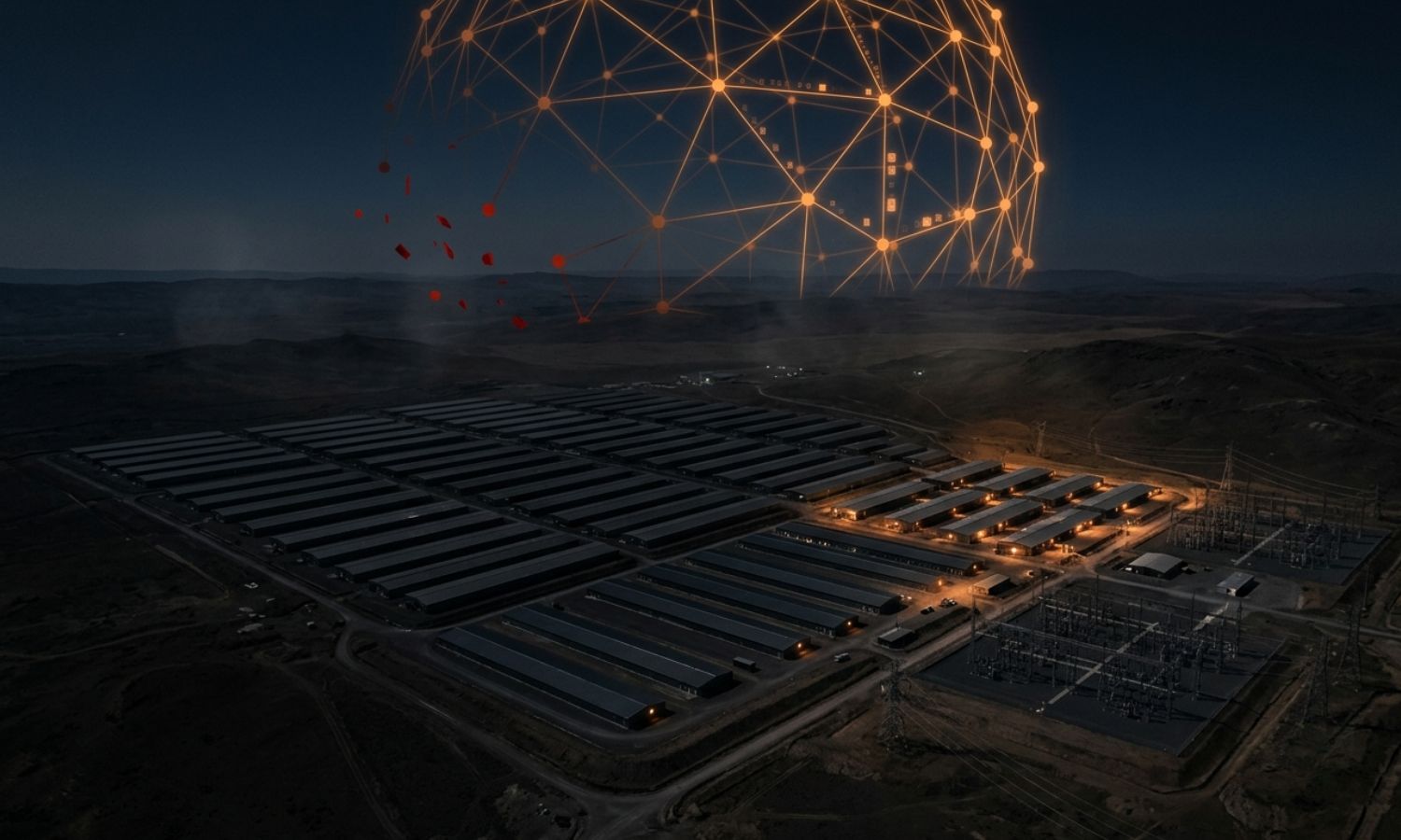 Un apagón regional de energía oscurece un clúster concentrado de instalaciones de minería de Bitcoin, haciendo que partes de la red global sobre ellas se desvanezcan y se desconecten.