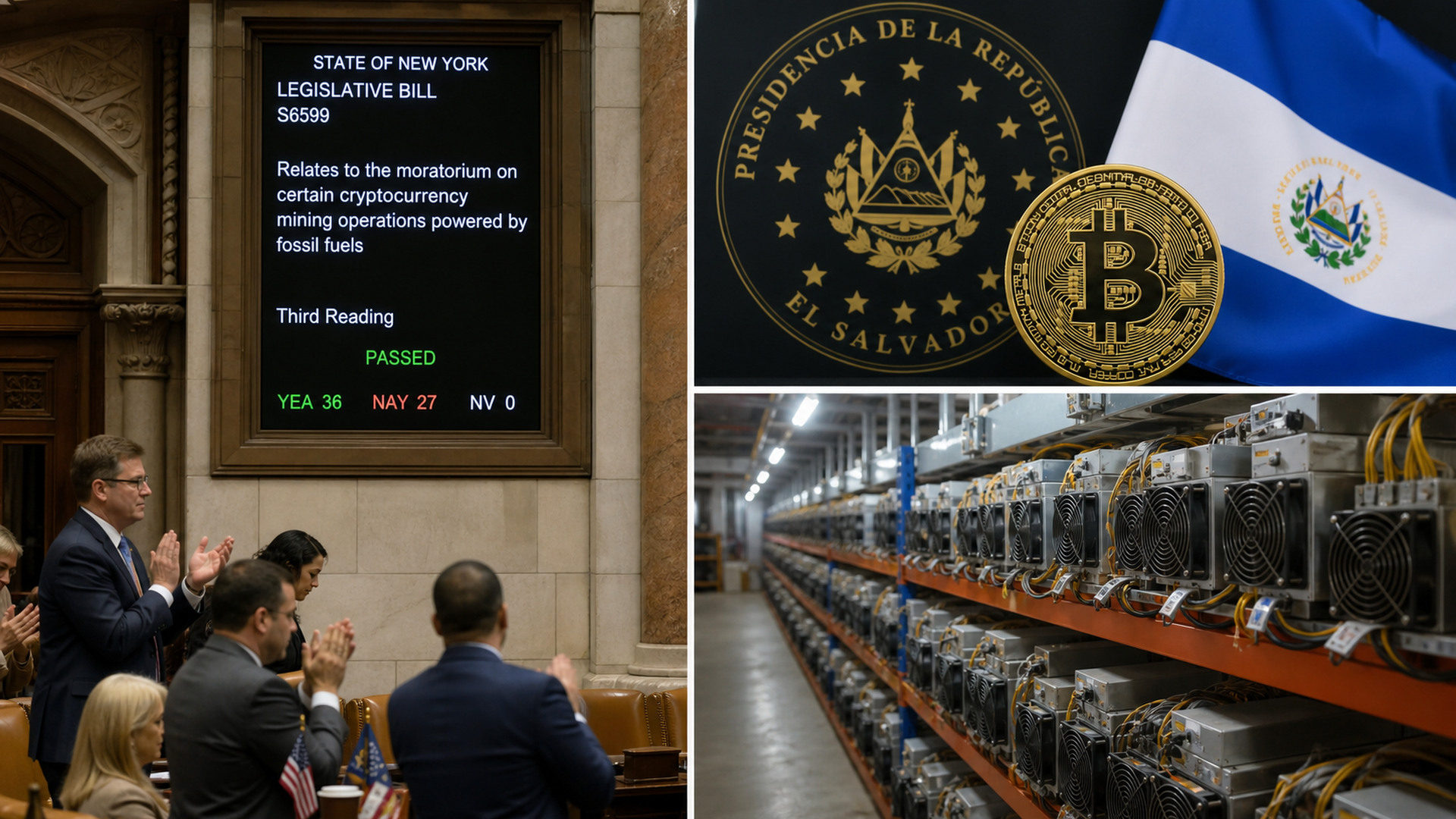 Editorial image for Bitcoin Mining Updates – A New York Moratorium, Bond Delays in El Salvador, and an Invitation to Kenya