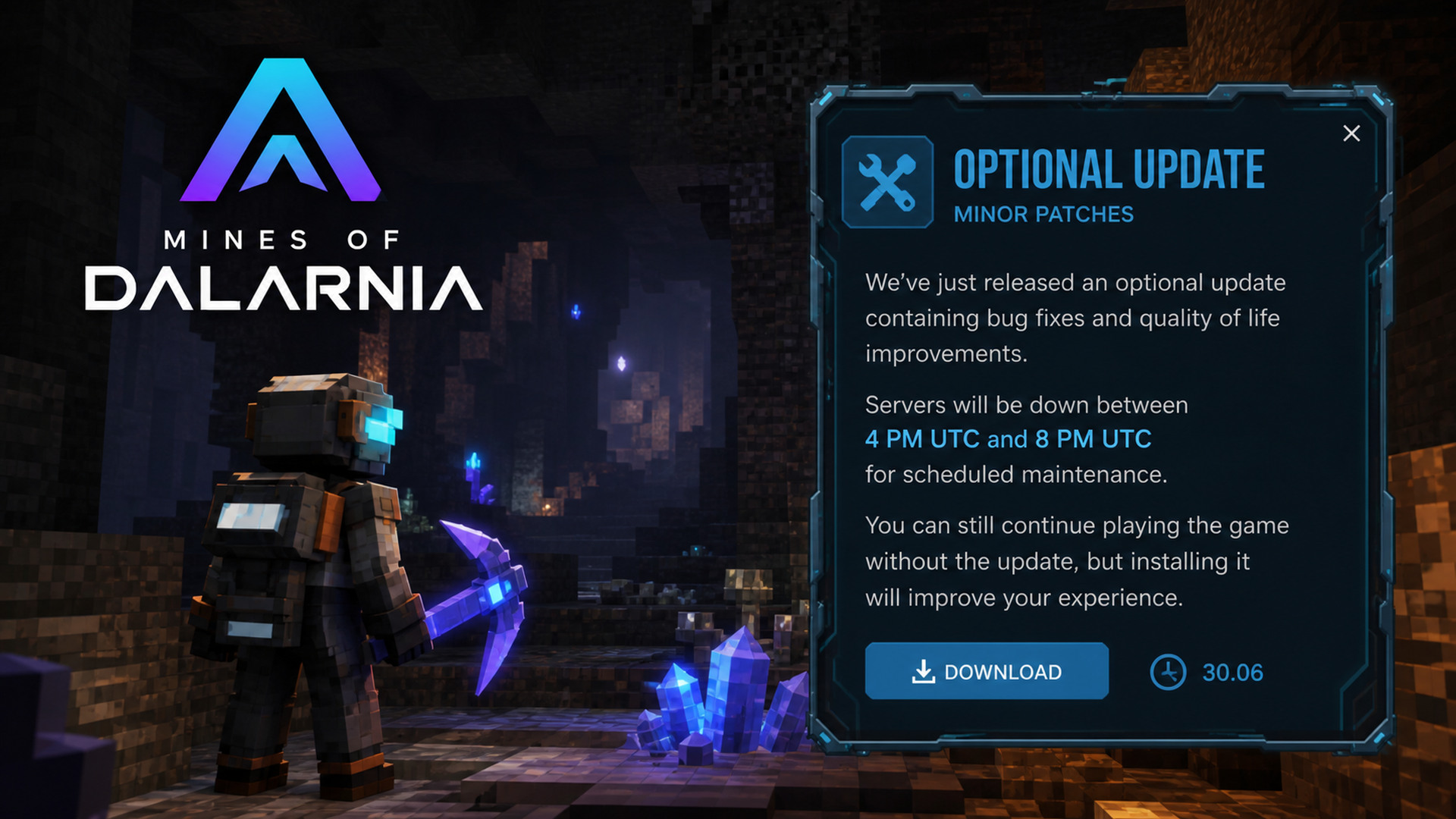 Editorial image for Mines of Dalarnia Posted a New Optional Update for its App