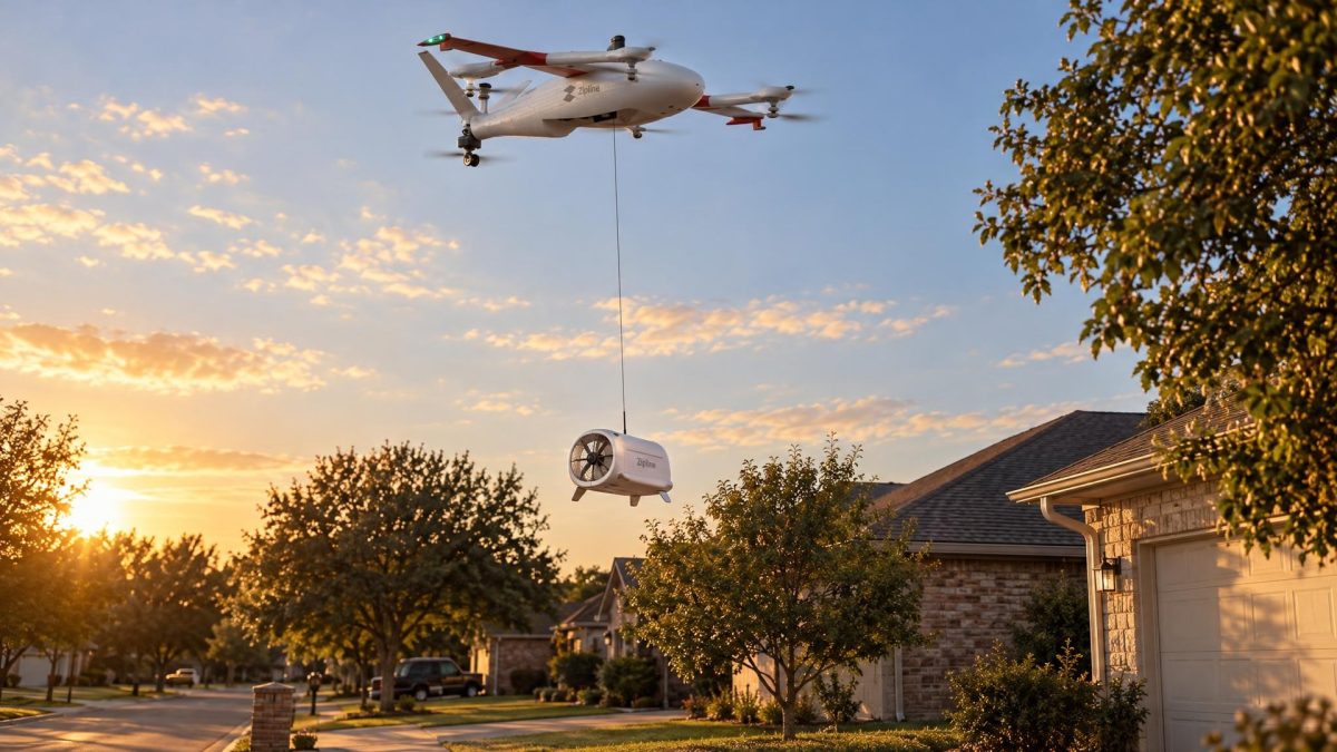 Zipline Launches First Flight Drone Delivery in Austin Metro